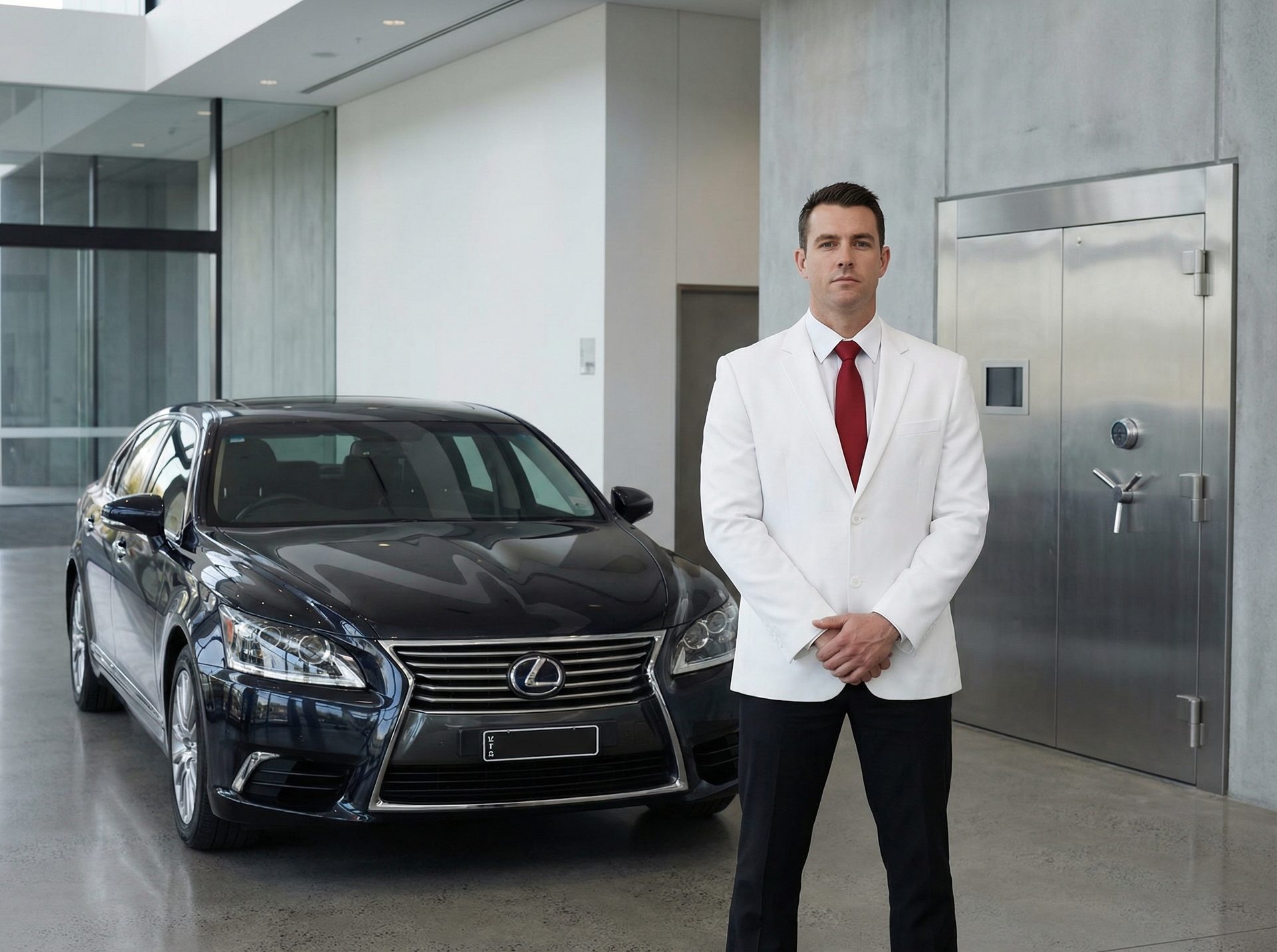 Security guard protecting high-value assets in Melbourne